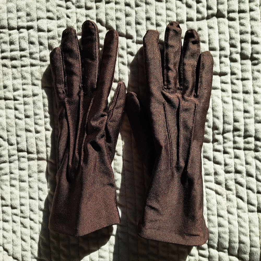 Thinsulate Vintage Style Chic Brown Winter Gloves Size OS